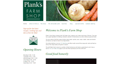 Desktop Screenshot of planksfarmshop.co.uk